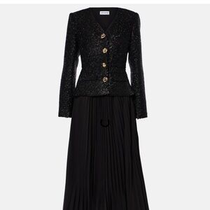 Self Portrait Tinsel Boucle Midi Dress UK2 Brand New With Tags